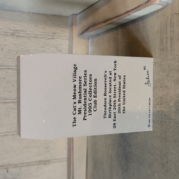 The Cat's Meow Mt. Rushmore Presidential Series 1995 Collectors Club Edition - Picture 2 of 2